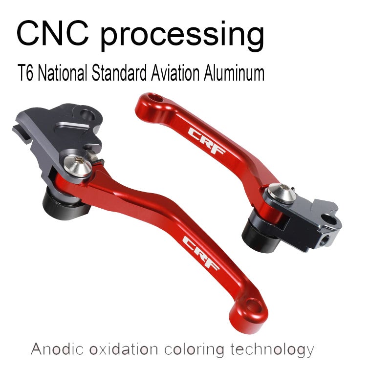 Adsspro Motorcycle Billet Foldable Brake Clutch Lever Handle CNC Aluminum Pivot for CRF150F CRF230F 2003-2020 CRF250F 2019-2022 CRF 230F 230 F 150F 150 250 250F Dirt Pit Bike Motocross Motorbike - Image 3